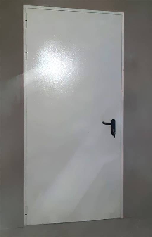 Огнестойкая белая дверь (парк Патриот)